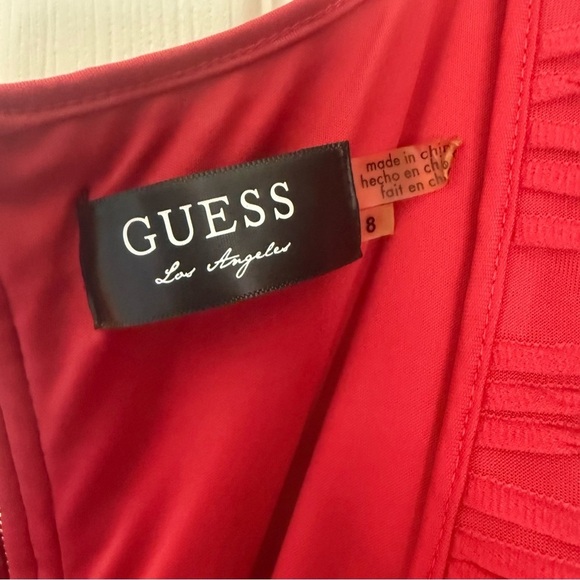 Guess Red Ruched Bodycon Mini Dress - Picture 4 of 6